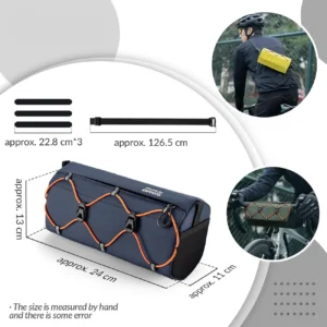 Rockbros 30110054002 bicycle handlebar bag 2.2 l - blue - Image 5