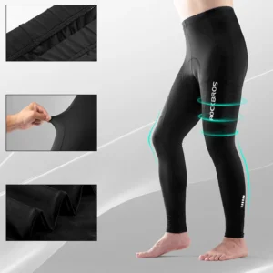 Rockbros RK20042XL cycling pants, breathable, with XXL insert - juodos spalvos - Image 6