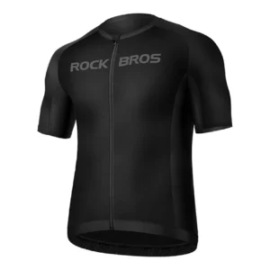 Rockbros 15120002004 short sleeve XL cycling jersey - juodos spalvos