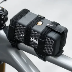 Rockbros 50210064001 bicycle strap with Velcro for Bluetooth speaker or water bottle - juodos spalvos - Image 5