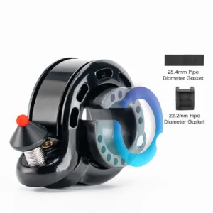 Rockbros 34210028001 Q-shaped bicycle bell - juodos spalvos - Image 4