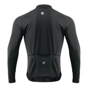 Rockbros cycling jersey 15400002003 long sleeve fall/winter L - juodos spalvos - Image 3