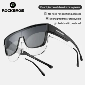 Rockbros SP304 polarizing dviratininko akiniai - pilkos spalvos - Image 2