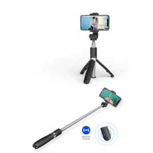 Tech-Protect L01S Bluetooth Selfie Stick with Tripod up to 70cm - juodos spalvos - Image 5