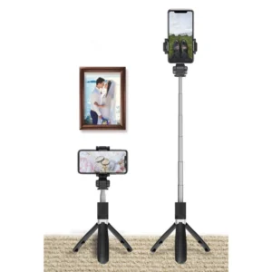 Tech-Protect L01S Bluetooth Selfie Stick with Tripod up to 70cm - juodos spalvos - Image 6