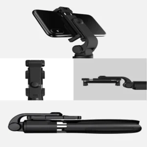 Tech-Protect L01S Bluetooth Selfie Stick with Tripod up to 70cm - juodos spalvos - Image 8