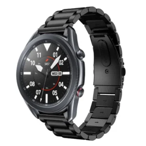 Tech-Protect Stainless Bracelet skirta Samsung Galaxy Watch 3 45mm - juodos spalvos - Image 1