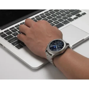Tech-Protect Stainless Bracelet skirta Samsung Galaxy Watch 3 45mm - juodos spalvos - Image 4