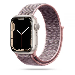 Tech-Protect Nylon apyrankė skirta Apple Watch 4 / 5 / 6 / 7 / 8 / 9 / SE (38/40/41 mm) - rožinės spalvos