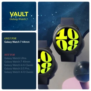 dėklasology Vault dėklas skirtas Samsung Galaxy Watch 7 (44mm) - Matte juodos spalvos - Image 8