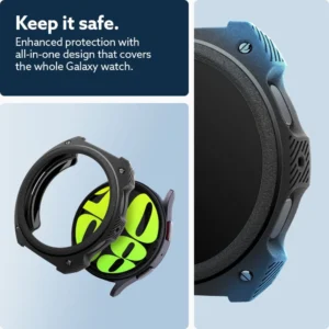dėklasology Vault dėklas skirtas Samsung Galaxy Watch 7 (44mm) - Matte juodos spalvos - Image 9