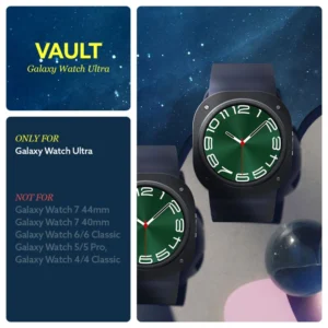 dėklasology Vault dėklas skirtas Samsung Galaxy Watch Ultra (47mm) - Matte juodos spalvos - Image 8
