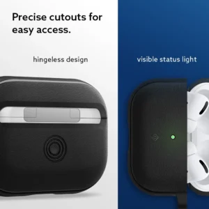Caseology Vault Apple AirPods Pro 1/2 dėklas - juodos spalvos - Image 8