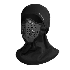 Rockbros LF7127-1 New Velvet Sports Balaclava with Filter - juodos spalvos
