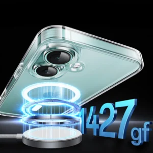 Ugreen Classy skaidrus Magnetic Dėklas su MagSafe skirtas Apple iPhone 16 Plus - skaidrus - Image 3