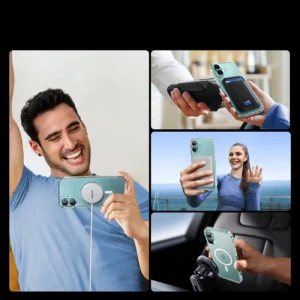 Ugreen Classy skaidrus Magnetic Dėklas su MagSafe skirtas Apple iPhone 16 Plus - skaidrus - Image 4