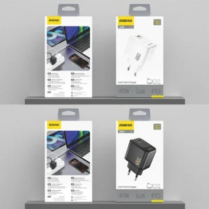 Dudao A28 45W GaN USB-C laidinis įkroviklis - baltos spalvos - Image 4