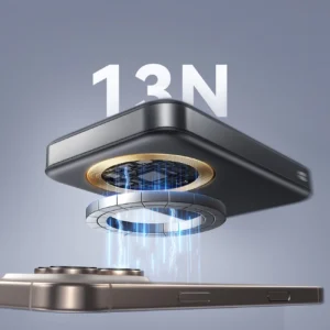 Joyroom JR-PBM12 10000mAh 22.5W Qi2 Powerbank, MagSafe Compatible, with Ring Base - juodos spalvos - Image 8