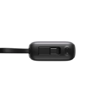 Joyroom JR-PBF27 10000mAh 22.5W Powerbank with Built-in USB-C and Lightning Cables - juodos spalvos - Image 6