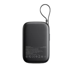 Joyroom JR-PBF18 22.5W 10000mAh Powerbank with Built-in Lightning Cable + USB-C Cable 0.25 cm - juodos spalvos - Image 5