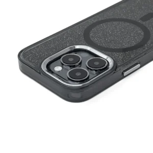 Glitter dėklas su MagSafe skirtas Apple iPhone 16e - juodos spalvos - Image 2