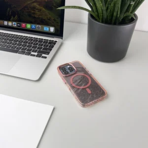 Glitter dėklas su MagSafe skirtas Apple iPhone 16e - rožinės spalvos - Image 6