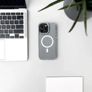 Glitter dėklas su MagSafe skirtas Apple iPhone 16e - White - Image 4