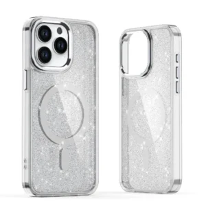 Glitter dėklas su MagSafe skirtas Samsung Galaxy A16 5G - White