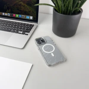 Glitter dėklas su MagSafe skirtas Samsung Galaxy A36 5G - White - Image 5