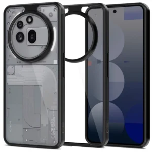 Tech-Protect MagMat Dėklas skirtas Nothing Phone 3A Pro - skaidrus/juodos spalvos - Image 1