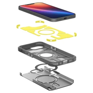 Spigen Tough Armor MagSafe iPhone 16e Dėklas - skaidrus pilkos spalvos - Image 9