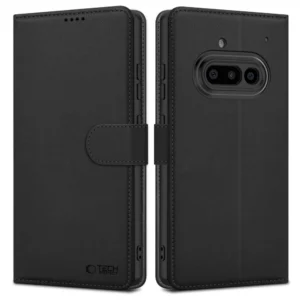 Tech-Protect Wallet Dėklas skirtas Nothing Phone 3A - Matte juodos spalvos