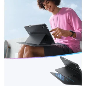 ESR Flip Hybrid Dėklas skirtas iPad 10.9" 2020-2022 (4th / 5th gen.) / 11" 2024-2025 (6th / 7th gen.) - juodos spalvos - Image 4