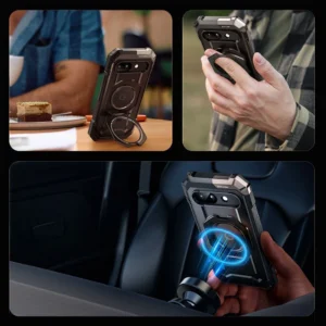 Supcase UB Grip Mag Dėklas skirtas Google Pixel 9A - juodos spalvos - Image 6