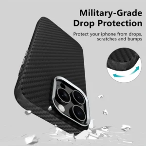 Tech-Protect Ion Carbon MagSafe iPhone 16e Dėklas - juodos spalvos/pilkos spalvos - Image 3