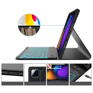 Tech-Protect SC Pen + Klaviatūra Dėklas skirtas Xiaomi Pad 7 / 7 Pro - juodos spalvos - Image 5