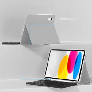 Tech-Protect SC Pen + Klaviatūra Dėklas skirtas iPad 10.9" 2022 (10th gen.) / 11" 2025 (11th gen.) - Gray - Image 4