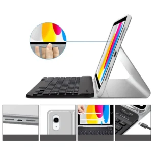 Tech-Protect SC Pen + Klaviatūra Dėklas skirtas iPad 10.9" 2022 (10th gen.) / 11" 2025 (11th gen.) - Gray - Image 5