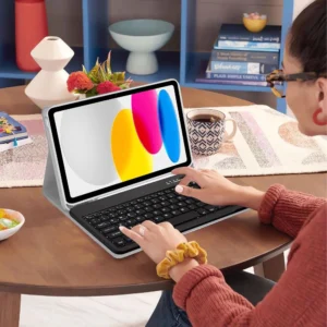 Tech-Protect SC Pen + Klaviatūra Dėklas skirtas iPad 10.9" 2022 (10th gen.) / 11" 2025 (11th gen.) - Gray - Image 8