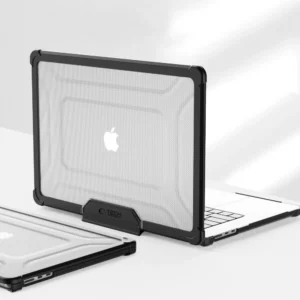 Tech-Protect SmartShell Pro case skirtas MacBook Air 15" 2023-2025 M2 / M3 / M4 - transparent and black - Image 5