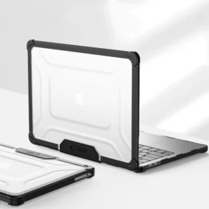 Tech-Protect SmartShell Pro case skirtas MacBook Air 13" 2023-2025 M2 / M3 / M4 - transparent and black - Image 5