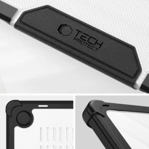 Tech-Protect SmartShell Pro case skirtas MacBook Air 13" 2023-2025 M2 / M3 / M4 - transparent and black - Image 6