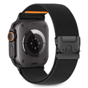 Tech-Protect Nylon apyrankė Apple Watch 44 / 45 / 46 / 49 mm - juodos spalvos