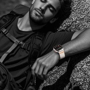 Tech-Protect Nylon apyrankė Apple Watch 44 / 45 / 46 / 49 mm - pilkos spalvos - Image 4
