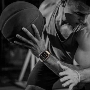 Tech-Protect Nylon apyrankė Apple Watch 44 / 45 / 46 / 49 mm - pilkos spalvos - Image 5