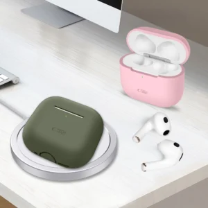 Tech-Protect Silicone dėklas skirtas Apple AirPods 4 - juodos spalvos - Image 4