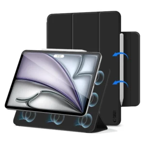 Tech-Protect Smartcase Magnetic for iPad Air 13” 2024 / 2025 - juodos spalvos - Image 2