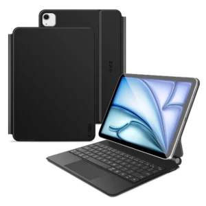 Tech-Protect Smartcase Magnetic su klaviatūra skirta iPad Air 10.9” 2020 / 2022 / iPad Air 11” 2024 / 2025 - juodos spalvos