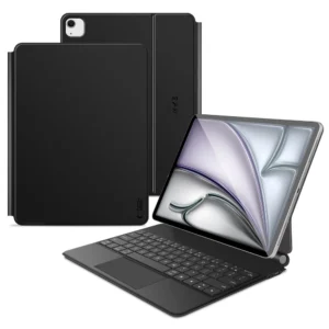 Tech-Protect Smartcase Magnetic su klaviatūra skirta iPad Pro 12.9” 2020 / 2021 / 2022 / iPad Air 13” 2024 / 2025 - juodos spalvos
