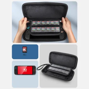 Supcase Carrying Mini for Nintendo Switch 2 - juodos spalvos - Image 2